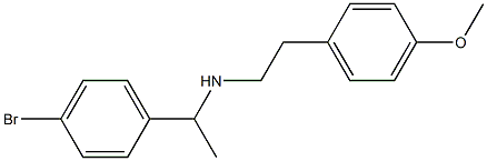 [1-(4-bromophenyl)ethyl][2-(4-methoxyphenyl)ethyl]amine Struktur