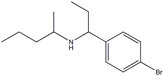 [1-(4-bromophenyl)propyl](pentan-2-yl)amine Struktur