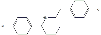 [1-(4-chlorophenyl)butyl][2-(4-chlorophenyl)ethyl]amine Struktur