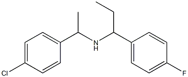 [1-(4-chlorophenyl)ethyl][1-(4-fluorophenyl)propyl]amine Struktur