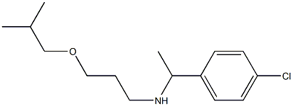 [1-(4-chlorophenyl)ethyl][3-(2-methylpropoxy)propyl]amine Struktur