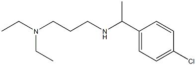 [1-(4-chlorophenyl)ethyl][3-(diethylamino)propyl]amine Struktur