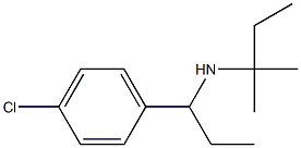 [1-(4-chlorophenyl)propyl](2-methylbutan-2-yl)amine Struktur