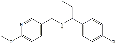 [1-(4-chlorophenyl)propyl][(6-methoxypyridin-3-yl)methyl]amine Struktur