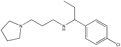 [1-(4-chlorophenyl)propyl][3-(pyrrolidin-1-yl)propyl]amine Struktur