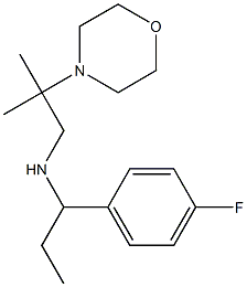 [1-(4-fluorophenyl)propyl][2-methyl-2-(morpholin-4-yl)propyl]amine Struktur