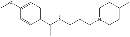 [1-(4-methoxyphenyl)ethyl][3-(4-methylpiperidin-1-yl)propyl]amine Struktur