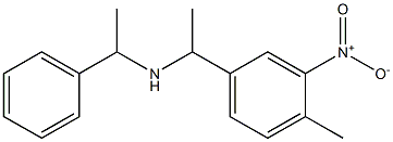 [1-(4-methyl-3-nitrophenyl)ethyl](1-phenylethyl)amine Struktur