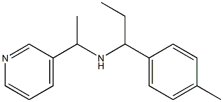 [1-(4-methylphenyl)propyl][1-(pyridin-3-yl)ethyl]amine Struktur