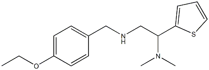 [2-(dimethylamino)-2-(thiophen-2-yl)ethyl][(4-ethoxyphenyl)methyl]amine Struktur