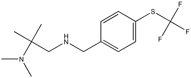 [2-(dimethylamino)-2-methylpropyl]({4-[(trifluoromethyl)sulfanyl]phenyl}methyl)amine Struktur