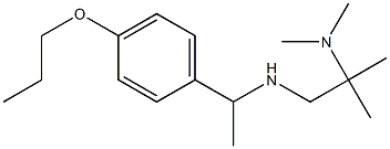 [2-(dimethylamino)-2-methylpropyl][1-(4-propoxyphenyl)ethyl]amine Struktur