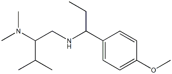 [2-(dimethylamino)-3-methylbutyl][1-(4-methoxyphenyl)propyl]amine Struktur