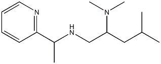 [2-(dimethylamino)-4-methylpentyl][1-(pyridin-2-yl)ethyl]amine Struktur