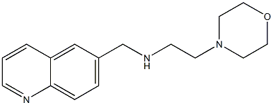 [2-(morpholin-4-yl)ethyl](quinolin-6-ylmethyl)amine Struktur