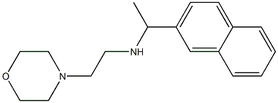 [2-(morpholin-4-yl)ethyl][1-(naphthalen-2-yl)ethyl]amine Struktur