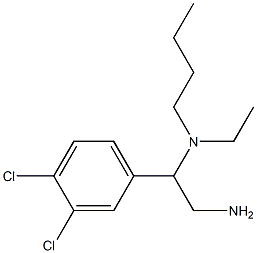 [2-amino-1-(3,4-dichlorophenyl)ethyl](butyl)ethylamine Struktur