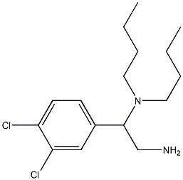 [2-amino-1-(3,4-dichlorophenyl)ethyl]dibutylamine Struktur