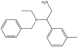 [2-amino-1-(3-methylphenyl)ethyl](benzyl)ethylamine Struktur