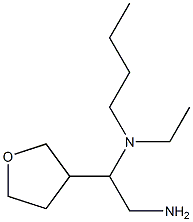 [2-amino-1-(oxolan-3-yl)ethyl](butyl)ethylamine Struktur