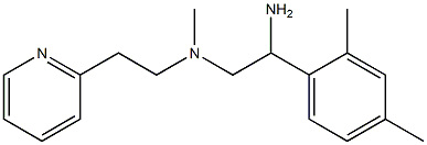 [2-amino-2-(2,4-dimethylphenyl)ethyl](methyl)[2-(pyridin-2-yl)ethyl]amine Struktur