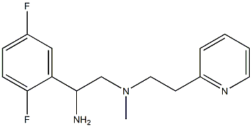 [2-amino-2-(2,5-difluorophenyl)ethyl](methyl)[2-(pyridin-2-yl)ethyl]amine Struktur