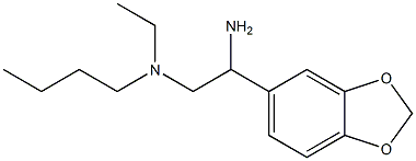 [2-amino-2-(2H-1,3-benzodioxol-5-yl)ethyl](butyl)ethylamine Struktur