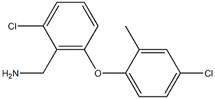 [2-chloro-6-(4-chloro-2-methylphenoxy)phenyl]methanamine Struktur