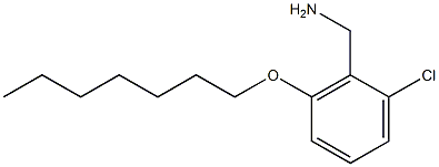 [2-chloro-6-(heptyloxy)phenyl]methanamine Struktur