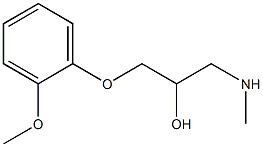 [2-hydroxy-3-(2-methoxyphenoxy)propyl](methyl)amine Struktur