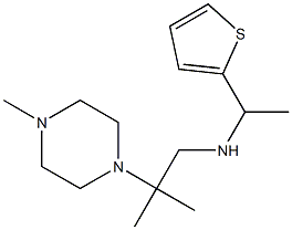 [2-methyl-2-(4-methylpiperazin-1-yl)propyl][1-(thiophen-2-yl)ethyl]amine Struktur