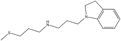 [3-(2,3-dihydro-1H-indol-1-yl)propyl][3-(methylsulfanyl)propyl]amine Struktur