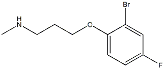 [3-(2-bromo-4-fluorophenoxy)propyl](methyl)amine Struktur