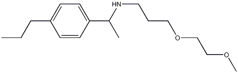 [3-(2-methoxyethoxy)propyl][1-(4-propylphenyl)ethyl]amine Struktur