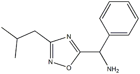 [3-(2-methylpropyl)-1,2,4-oxadiazol-5-yl](phenyl)methanamine Struktur