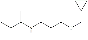 [3-(cyclopropylmethoxy)propyl](3-methylbutan-2-yl)amine Struktur