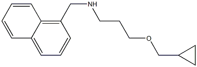 [3-(cyclopropylmethoxy)propyl](naphthalen-1-ylmethyl)amine Struktur