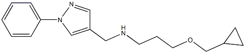 [3-(cyclopropylmethoxy)propyl][(1-phenyl-1H-pyrazol-4-yl)methyl]amine Struktur