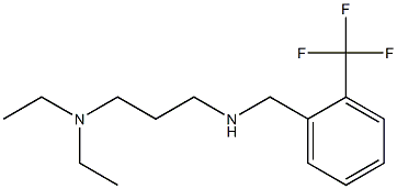 [3-(diethylamino)propyl]({[2-(trifluoromethyl)phenyl]methyl})amine Struktur