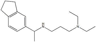 [3-(diethylamino)propyl][1-(2,3-dihydro-1H-inden-5-yl)ethyl]amine Struktur