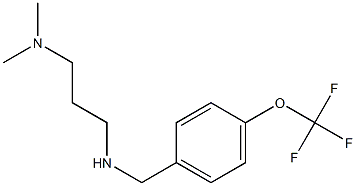 [3-(dimethylamino)propyl]({[4-(trifluoromethoxy)phenyl]methyl})amine Struktur