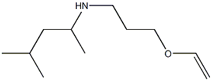 [3-(ethenyloxy)propyl](4-methylpentan-2-yl)amine Struktur