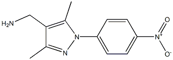 [3,5-dimethyl-1-(4-nitrophenyl)-1H-pyrazol-4-yl]methylamine Struktur