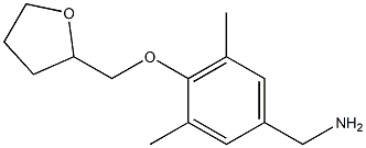 [3,5-dimethyl-4-(oxolan-2-ylmethoxy)phenyl]methanamine Struktur