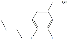 [3-fluoro-4-(2-methoxyethoxy)phenyl]methanol Struktur