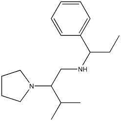 [3-methyl-2-(pyrrolidin-1-yl)butyl](1-phenylpropyl)amine Struktur