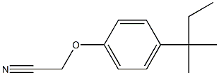 [4-(1,1-dimethylpropyl)phenoxy]acetonitrile Struktur