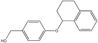 [4-(1,2,3,4-tetrahydronaphthalen-1-yloxy)phenyl]methanol Struktur