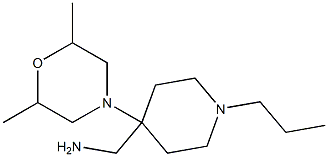 [4-(2,6-dimethylmorpholin-4-yl)-1-propylpiperidin-4-yl]methylamine Struktur