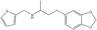 [4-(2H-1,3-benzodioxol-5-yl)butan-2-yl](thiophen-2-ylmethyl)amine Struktur